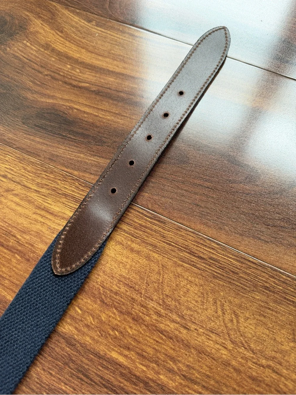 Vineyard Vines Whale Pastel Webbed Cotton Belt Leather and Brass Made in USA 38